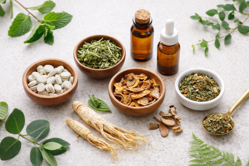 Natural herbs and remedies display (1)